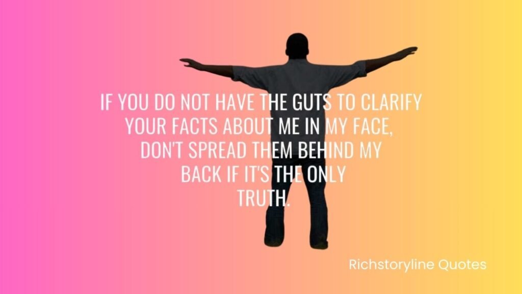 talk behind my back quotes