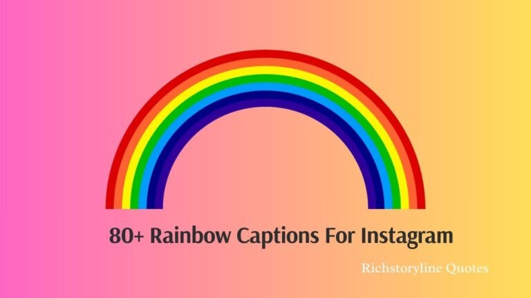 Rainbow Captions For Instagram