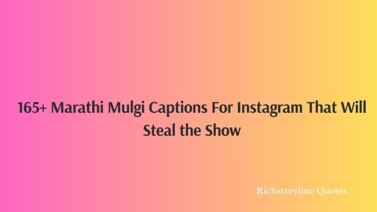 Marathi Mulgi Caption For Instagram