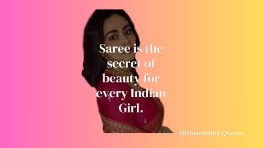caption for saree in hindi